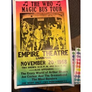 Crosby, Stills, Nash & Young, The Beach Boys, Joe Walsh 1974 Ontario tour poster